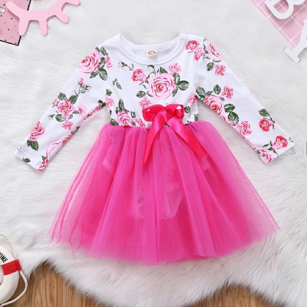 Size 6 month onsie with tulle skirt.